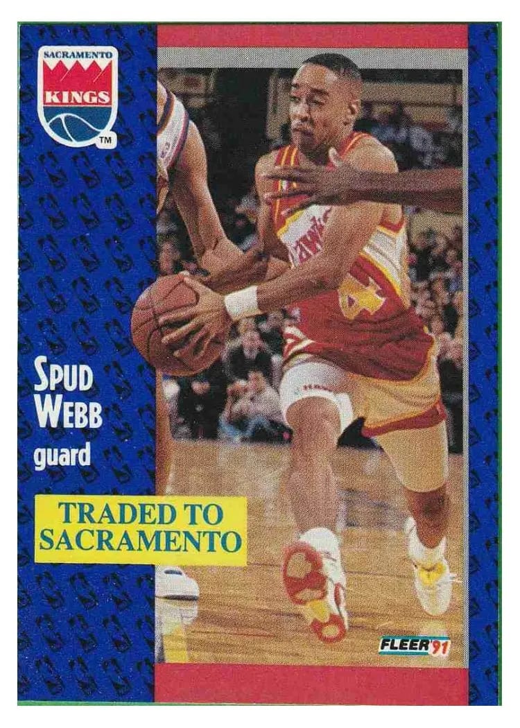 1991 Fleer Spud Webb #4 card