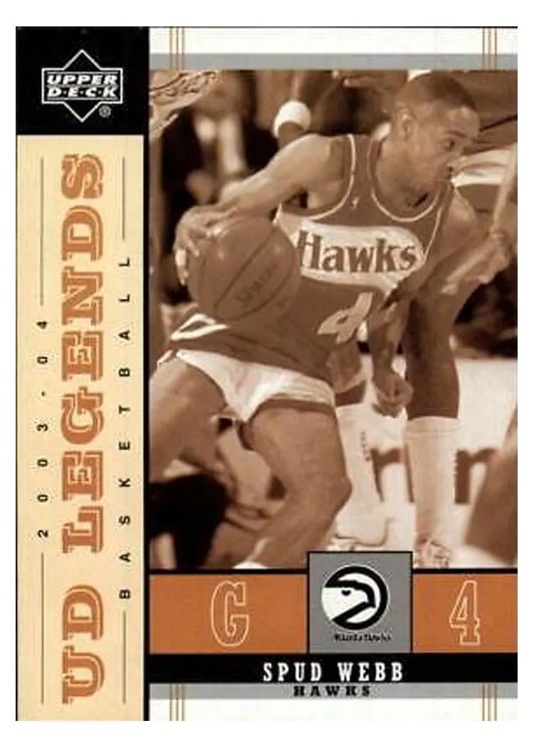 2003 Upper Deck Legends Throwback Spud Webb #2 card