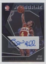 2020-21 Panini Chronicles Airborne Signatures Spud Webb #AIR-SPW card