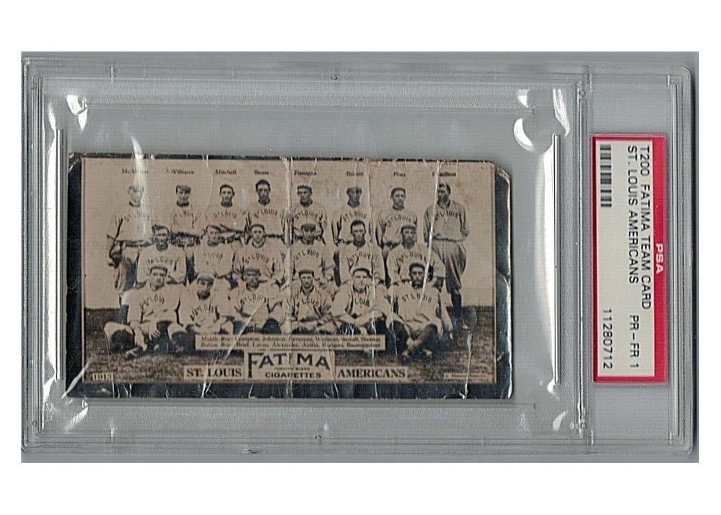 1913 T200 Fatima Team St. Louis Americans card