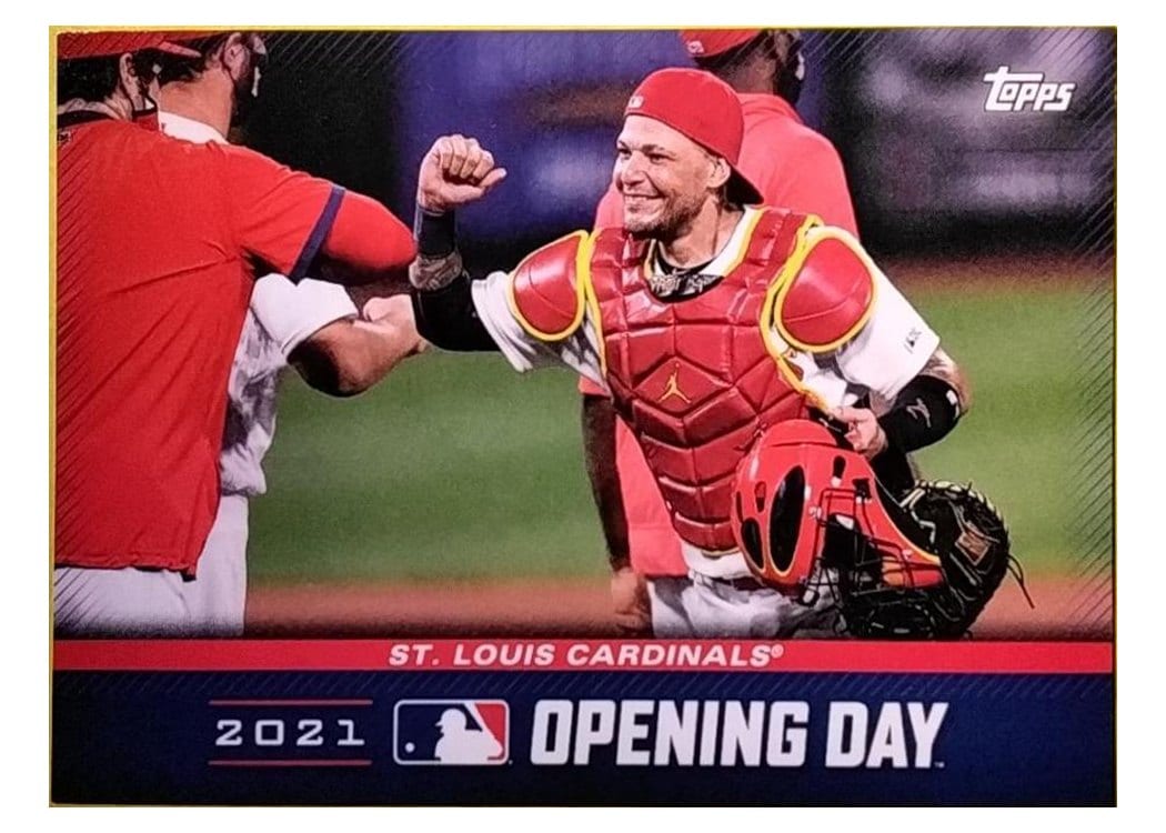 2021 Topps Opening Day Opening Day St. Louis Cardinals #OD-10 card