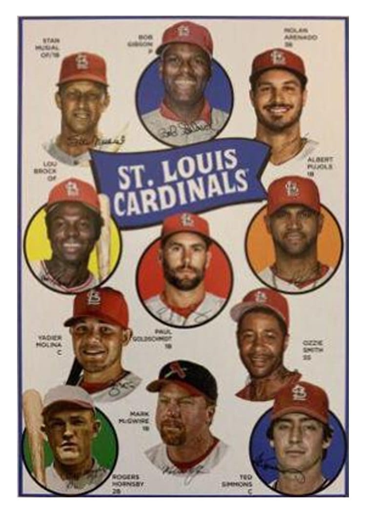 2023 Topps Archives 1969 Team History Postcards St. Louis Cardinals #H69-STL card