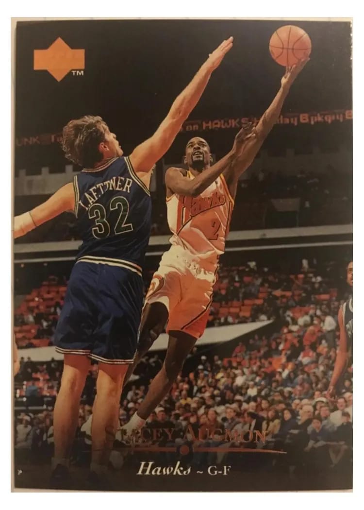 1995 Upper Deck Stacey Augmon #4 card