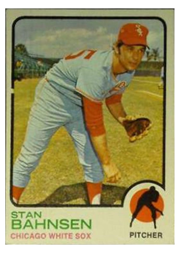 1973 Topps Stan Bahnsen Small Gap in Left Border #20 card