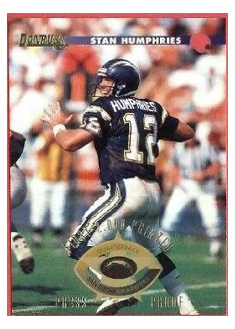 1996 Panini Donruss Stan Humphries #11 card