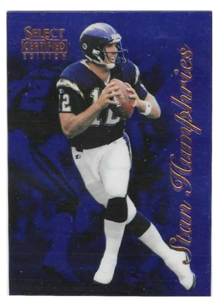 1996 Select Certified Stan Humphries #22 card