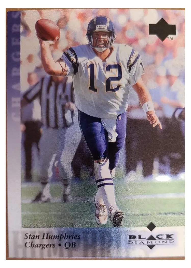 1997 Upper Deck Black Diamond Stan Humphries #73 card
