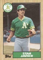 1987 Topps Base Set Stan Javier #263 card