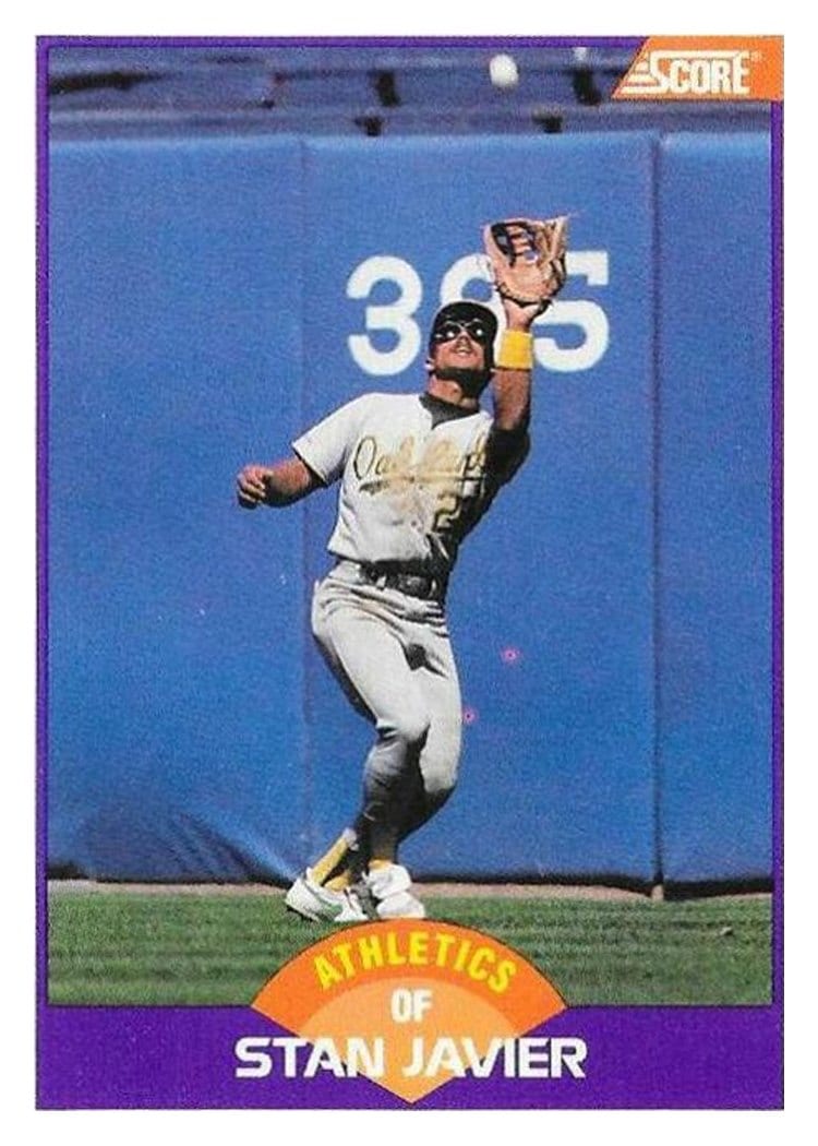 1989 Score Stan Javier #322 card