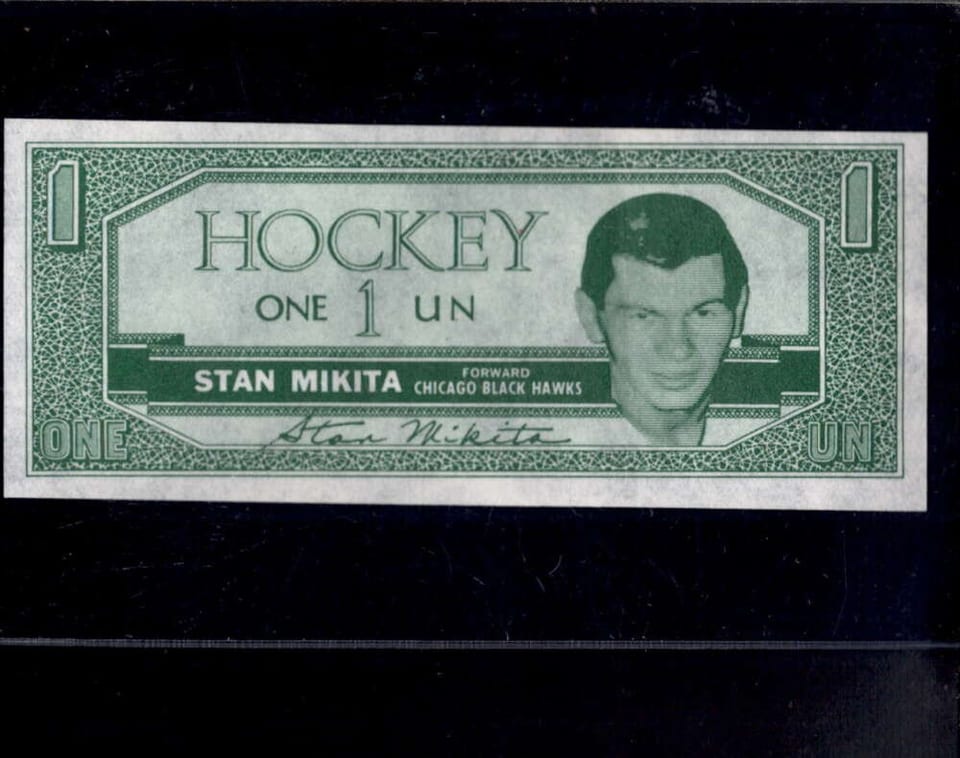 1962 Topps Hockey Bucks Stan Mikita card