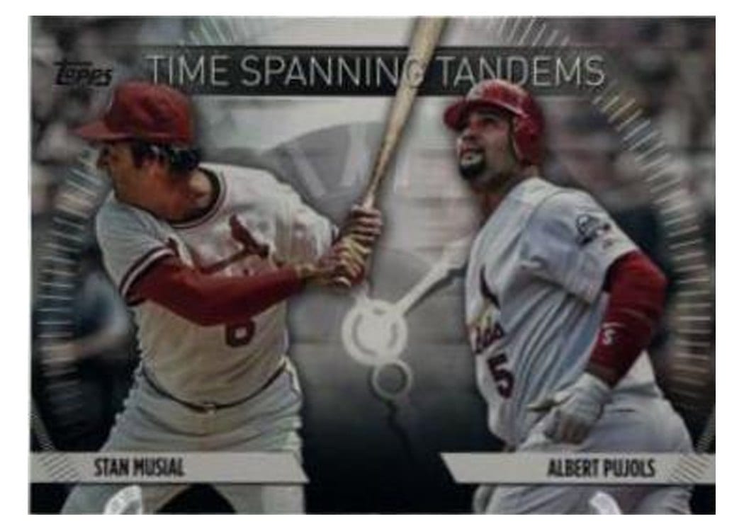 2023 Topps Update Time-Spanning Tandems Stan Musial / Albert Pujols #TS-10 card