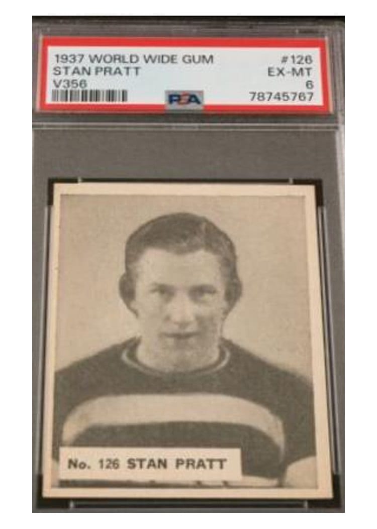 1937 V356 World Wide Gum Stan Pratt #126 card