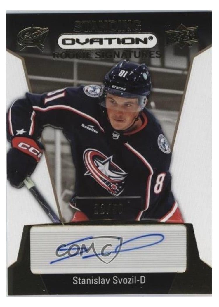 2023-24 Upper Deck Ovation Standing Ovation Rookie Signatures Stanislav Svozil #SORS-SS card