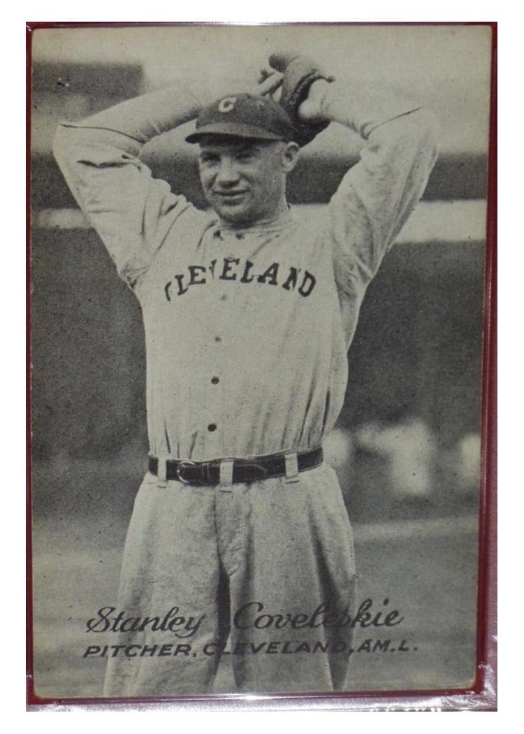 1921 Exhibits Stanley Coveleskie card