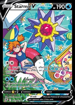 2022 Astral Radiance Trainer Gallery Starmie V #TG13 card