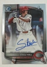 2025 Bowman Draft Chrome Prospect Autographs Steele Hall #CPA-SHA