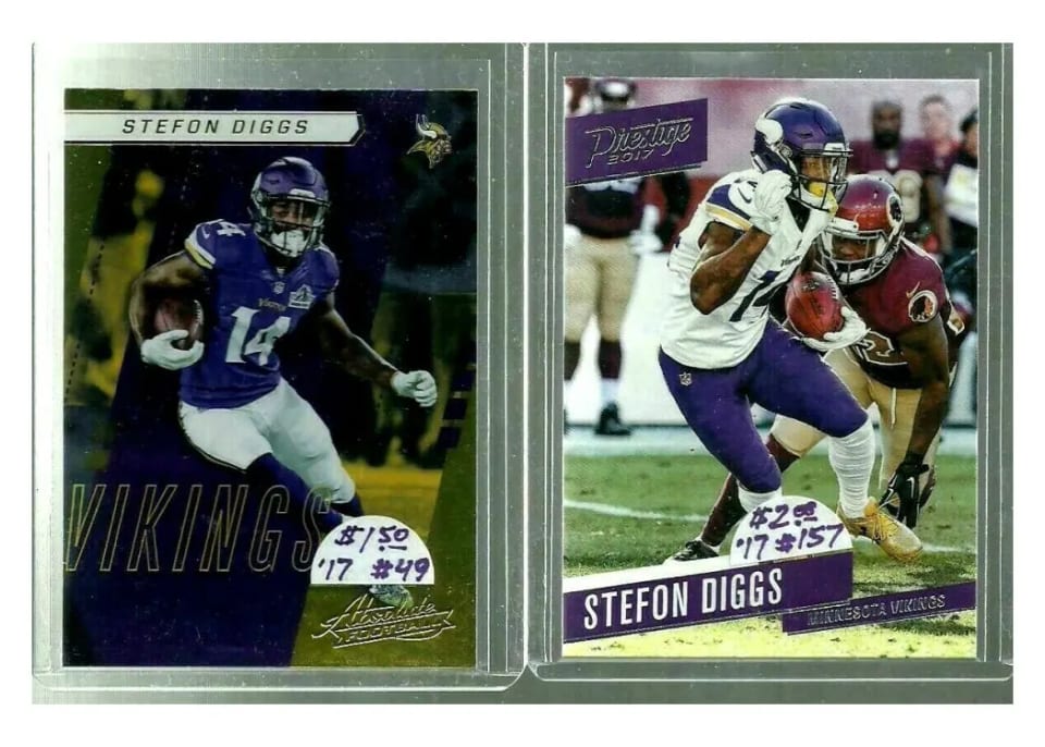 2017 Panini Absolute Stefon Diggs #49 card