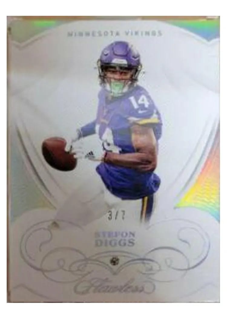 2019 Panini Flawless Base Ruby Stefon Diggs #38 card
