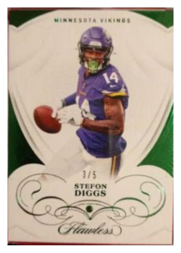 2019 Panini Flawless Base Ruby Stefon Diggs #38 card