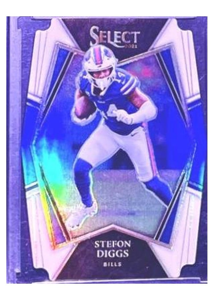 2021 Panini Select Base Set Stefon Diggs White Die Cut #106 card