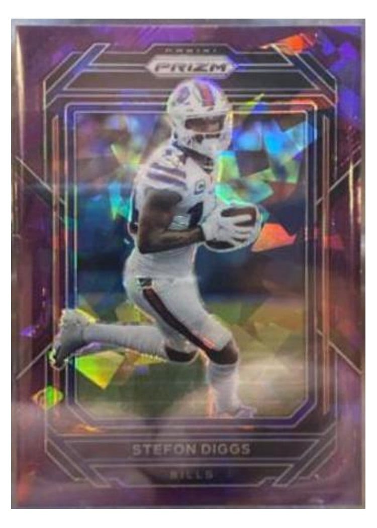 2022 Panini Prizm Base Set Stefon Diggs Purple Ice #31 card