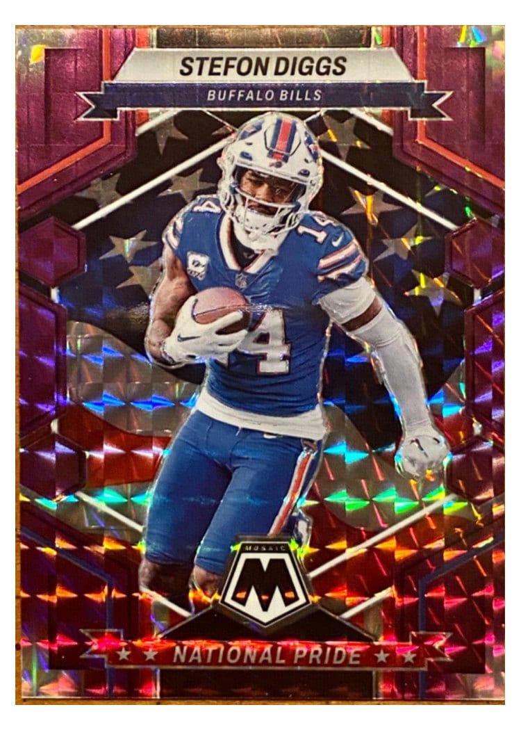 2023 Panini Mosaic Base Set Stefon Diggs Purple #270 card