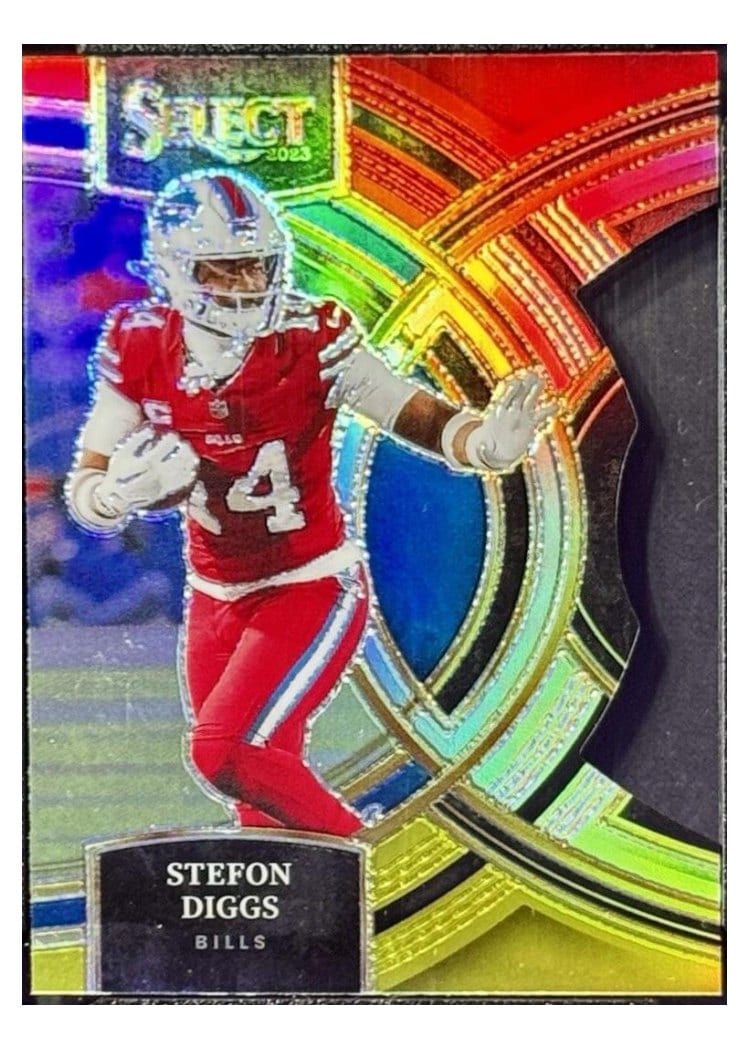 2023 Panini Select Base Set Stefon Diggs Copper Prizm Die-Cut #187 card