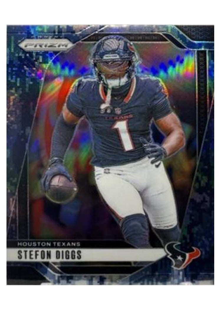 2024 Panini Prizm Base Set Stefon Diggs Navy Camo #114 card