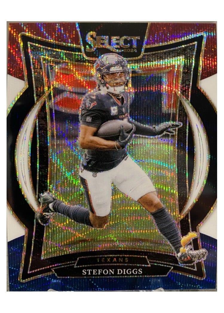 2024 Panini Select Base Set Stefon Diggs Tri-Color Prizm #94 card