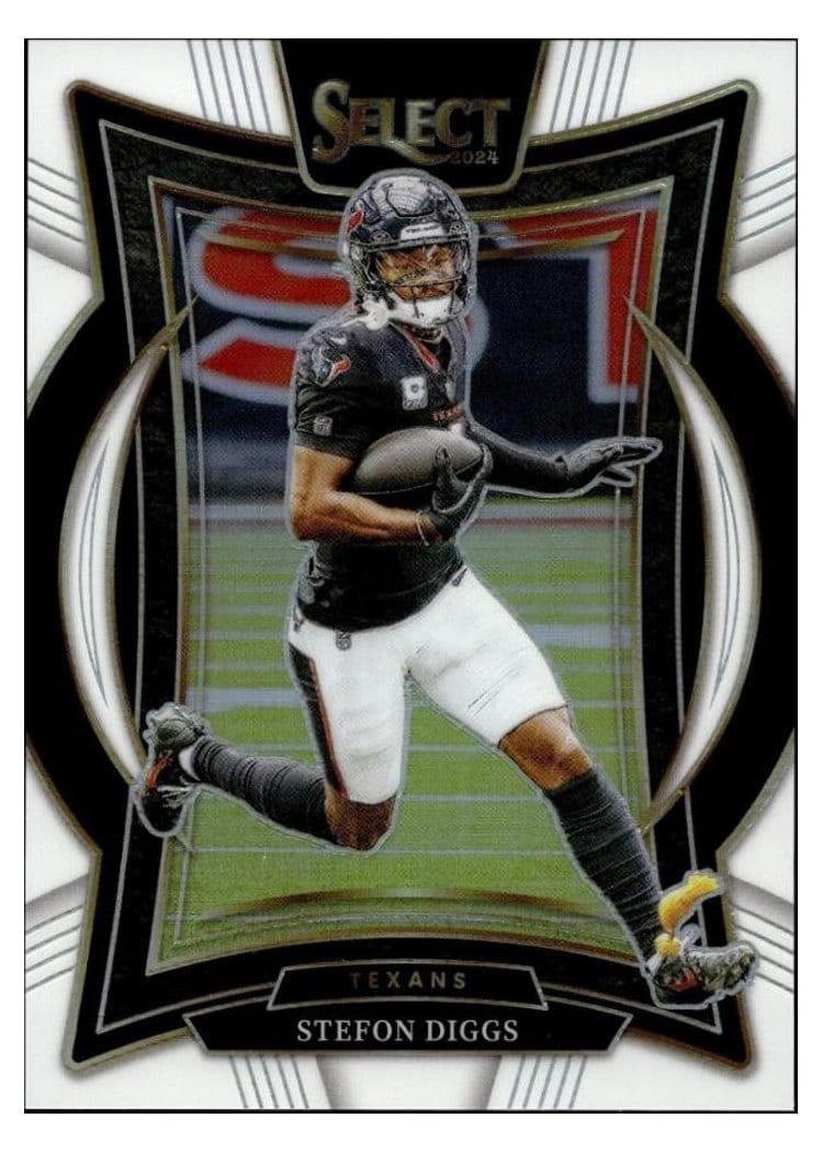 2024 Panini Select Base Set Stefon Diggs White Prizm #94 card