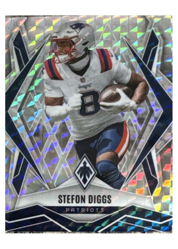 2025 Panini Phoenix Base Set Stefon Diggs Silver Pyramids #13 card