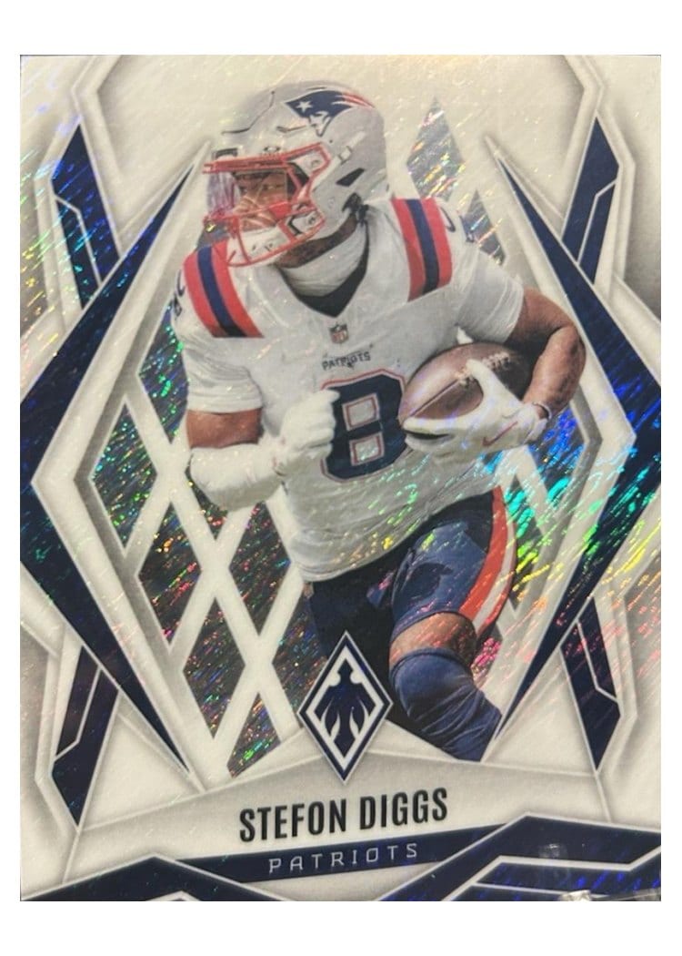 2025 Panini Phoenix Base Set Stefon Diggs White Shimmer #13 card