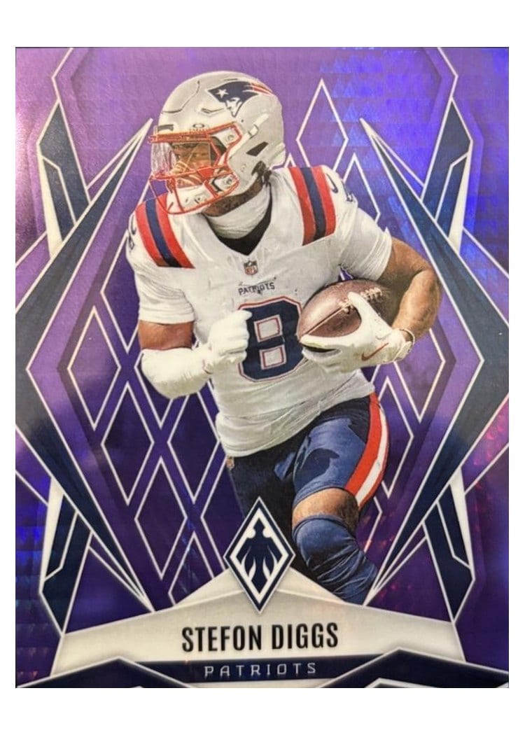 2025 Panini Phoenix Base Set Stefon Diggs Purple Hyper #13 card