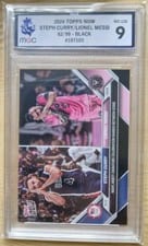 2024 Topps Now MLS Steph Curry / Lionel Messi Black #128 card