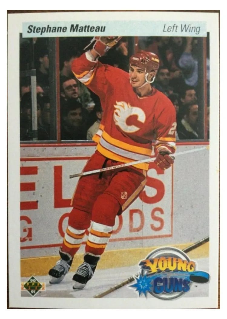 1990 Upper Deck Stephane Matteau #535 card
