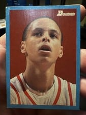 2009 Bowman '48 Stephen Curry Blue #106 card