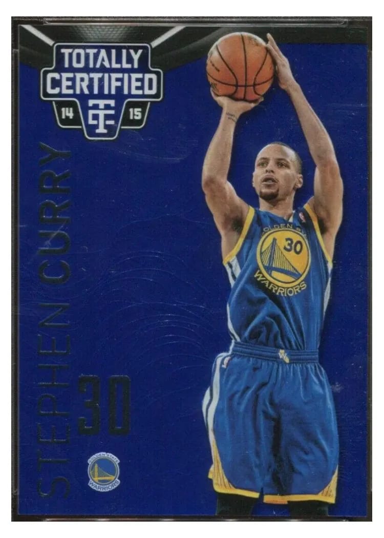 2014 Panini Totally Certified Stephen Curry Platinum Blue #8 card