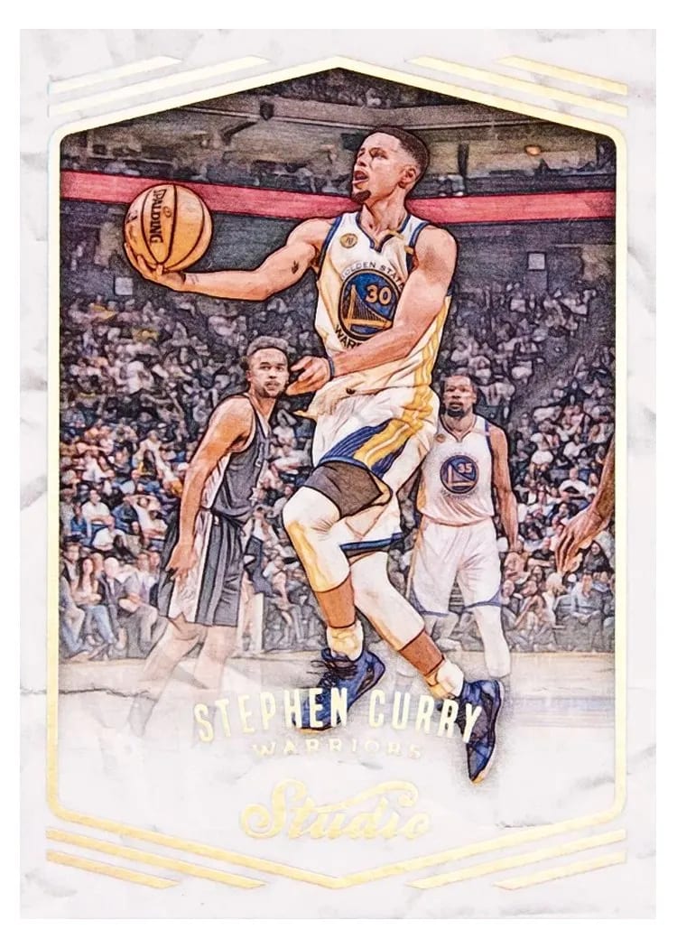 2016 Panini Studio Stephen Curry #201 card