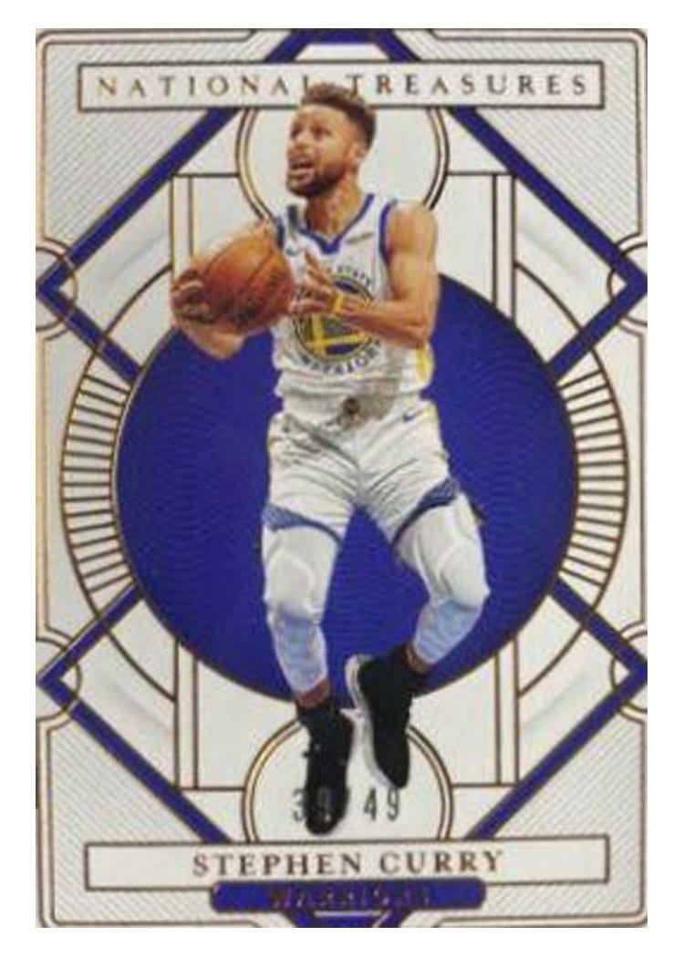 2020-21 Panini National Treasures Base Set Stephen Curry #78 card