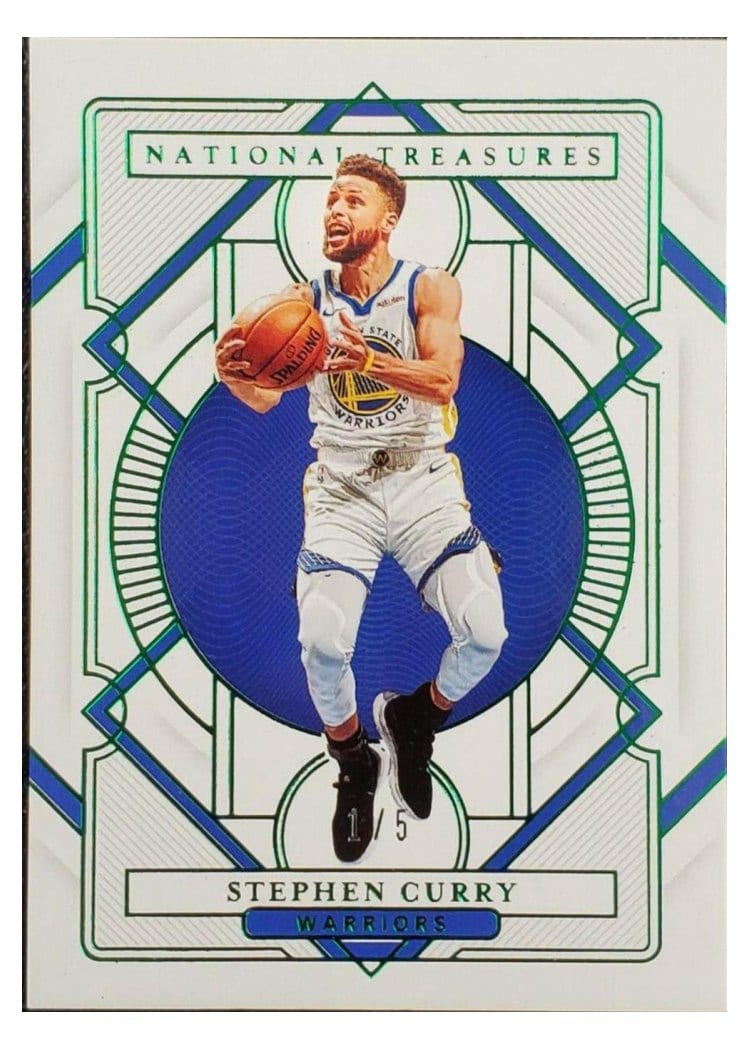 2020-21 Panini National Treasures Base Set Stephen Curry #78 card