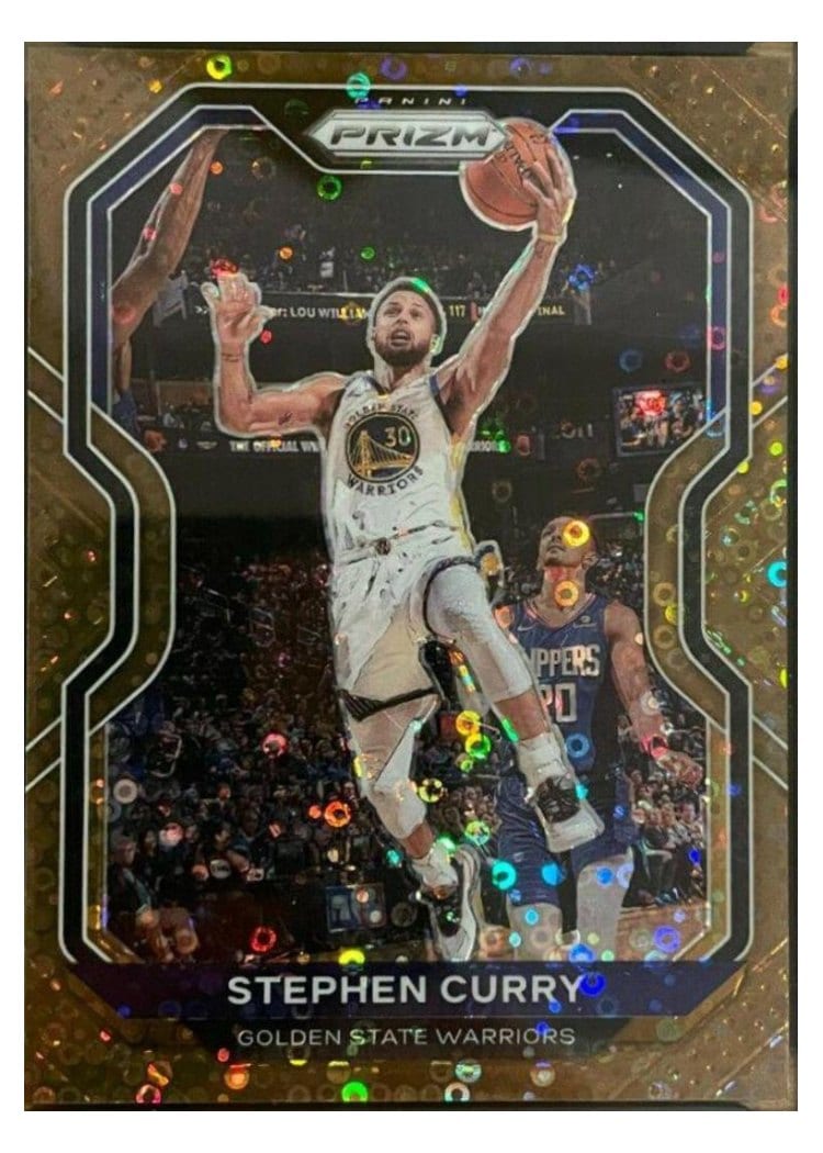 2020-21 Panini Prizm Base Set Stephen Curry Fast Break Bronze Prizm #159 card