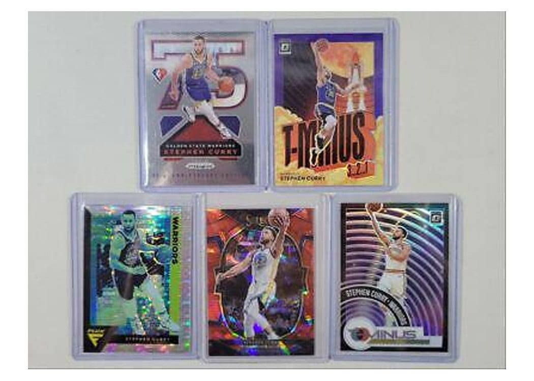 2020-21 Panini Select Base Set Stephen Curry Neon Purple Pulsar #204 card