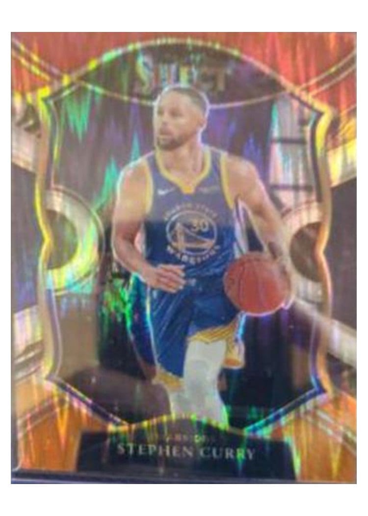 2020-21 Panini Select Base Set Stephen Curry Tri Color Prizm #57 card