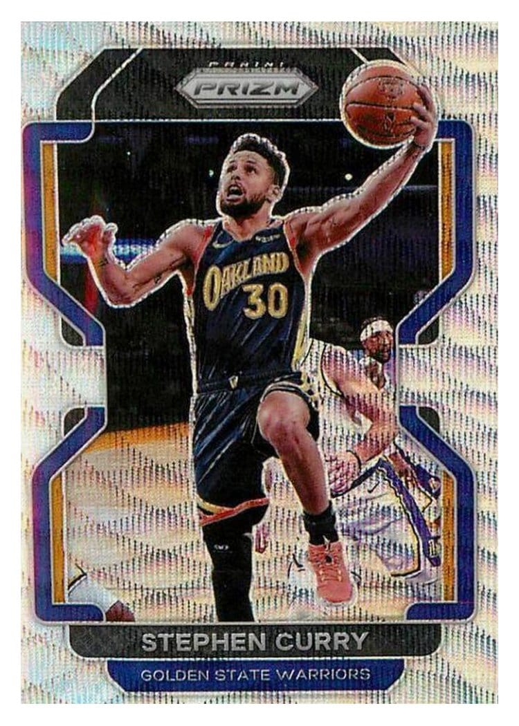2021-22 Panini Prizm Base Set Stephen Curry #154 card