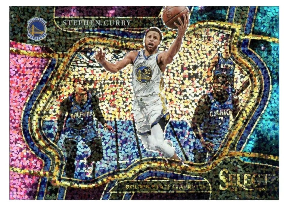 2022-23 Panini Select Base Set Stephen Curry Cosmic Prizm #227 card