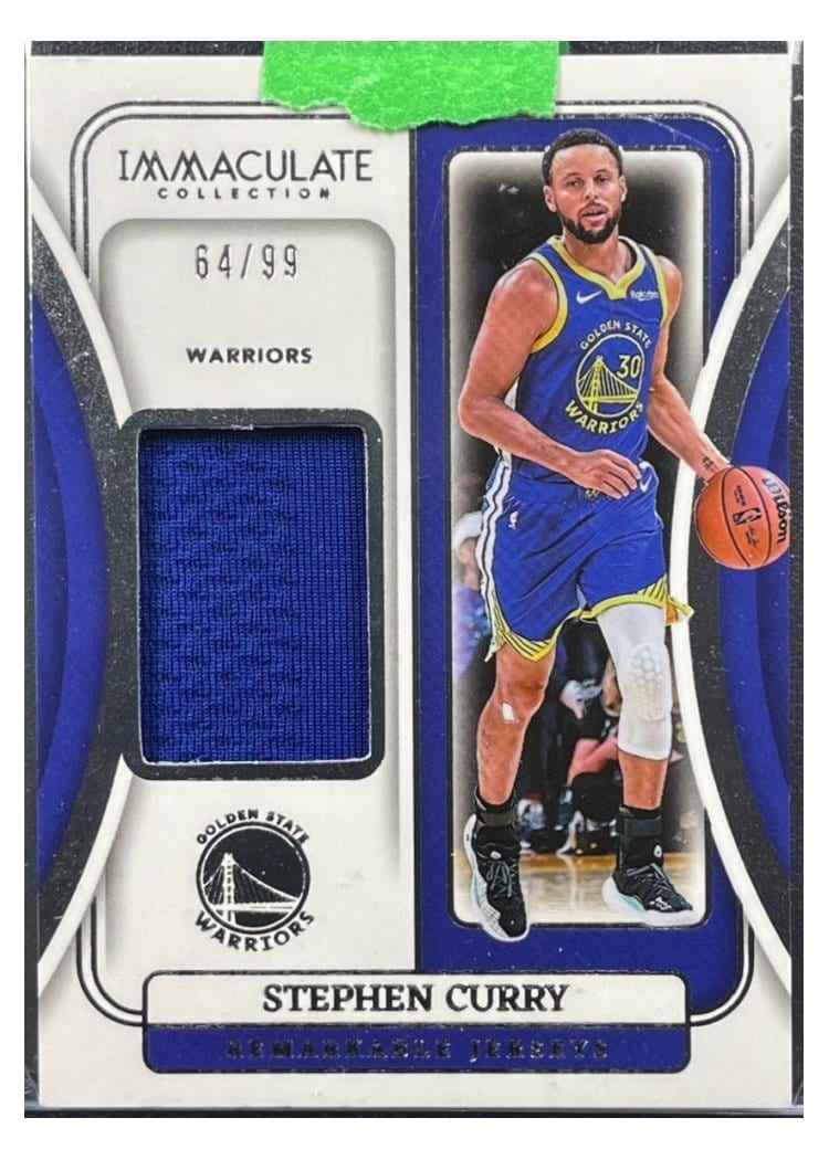 2023-24 Panini Immaculate Collection Remarkable Jerseys Stephen Curry #14 card