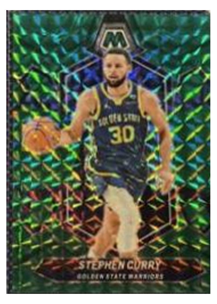 2023-24 Panini Mosaic Base Set Stephen Curry Teal #3 card
