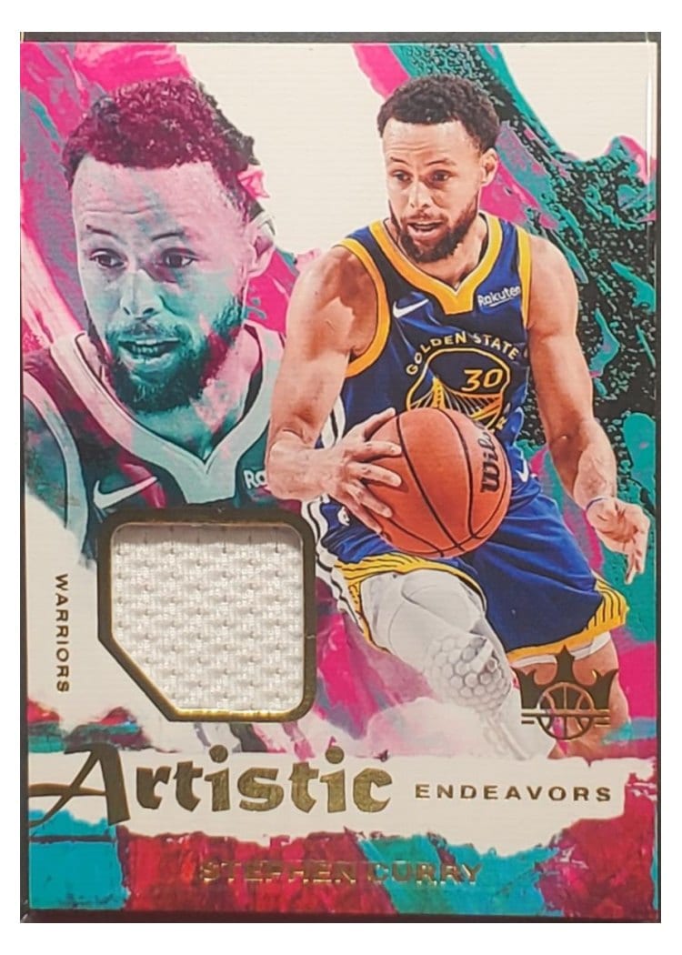 2024-25 Panini Court Kings Artistic Endeavors Relics Stephen Curry #AE-SPC card