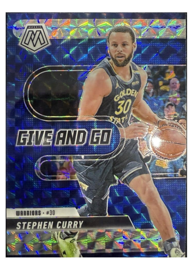 2024-25 Panini Mosaic Give and Go Stephen Curry #9 card
