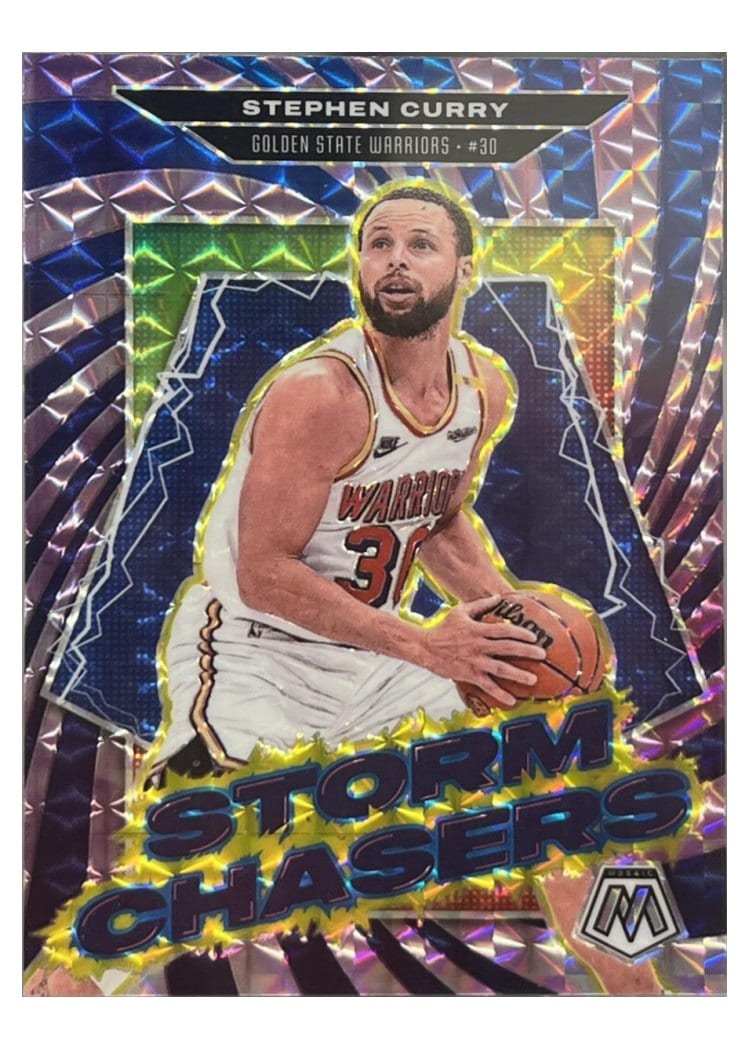 2024-25 Panini Mosaic Storm Chasers Stephen Curry #8 card